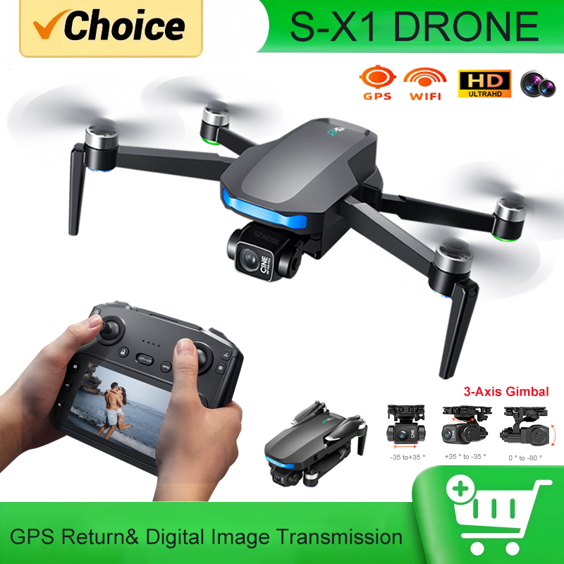 Drone Camera With Gimbal - 3축 짐벌, 5000m FPV, 4K HD