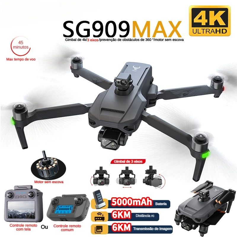 Drone Camera 4K - ZLL SG909 SG909MAX 전문 드론 4K