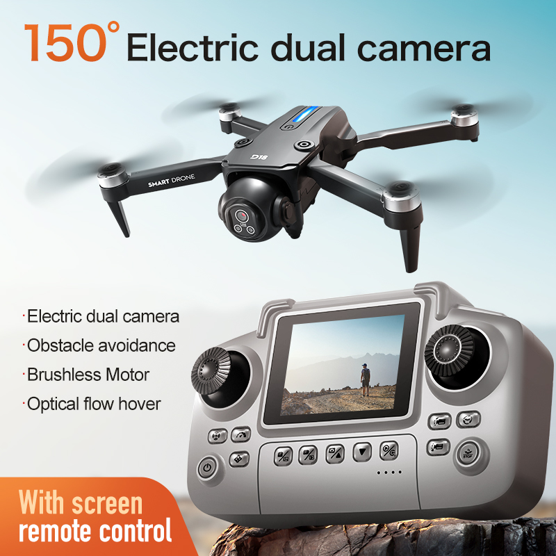 NEW D18 드론 전문 사진 촬영 4K 항공 HD 듀 - Drone Camera With Gimbal 리뷰 및 가격