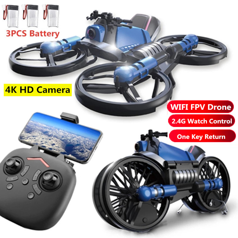 와이파이 FPV uav 항공기 오토바이 변형 드론, 4 - Drone Camera Wide Angle 리뷰 및 가격