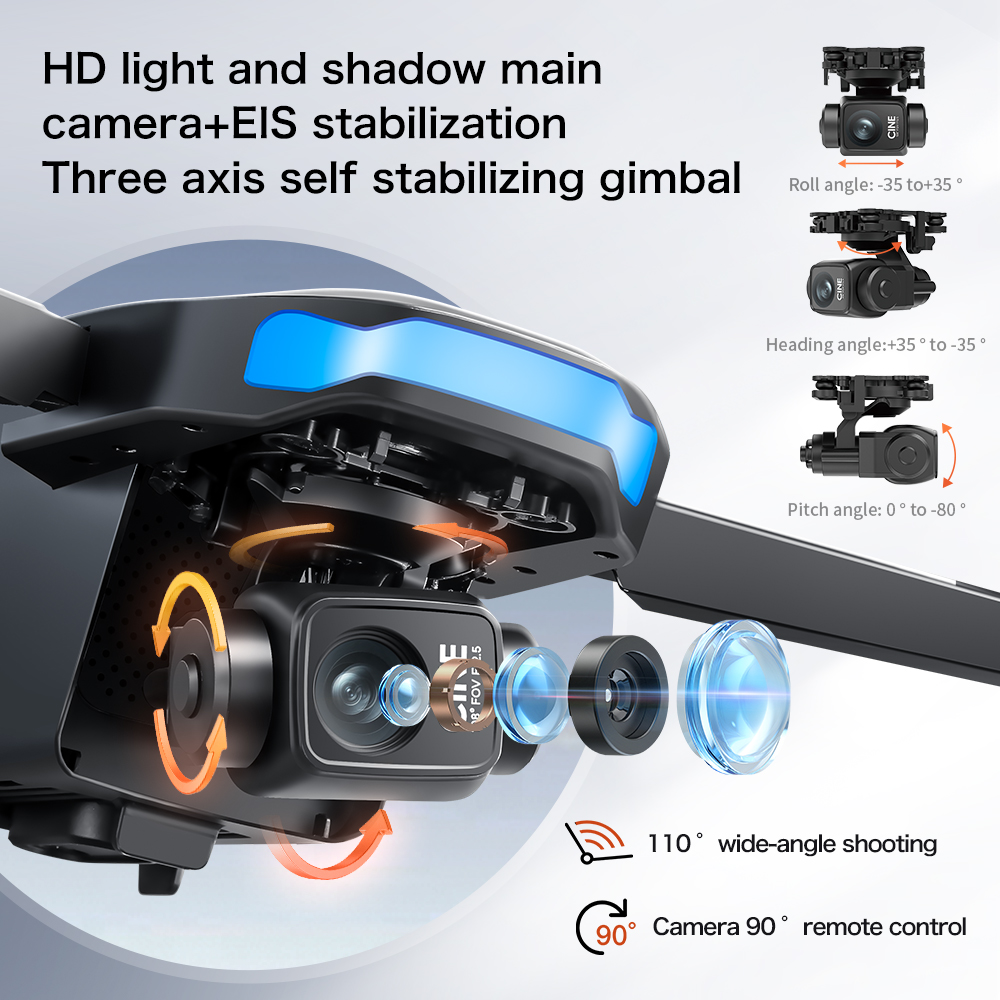 3축 짐벌, 5000m FPV, 4K HD 카메라, L - Drone Camera With Gimbal 리뷰 및 가격
